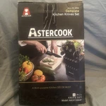 Astercook 15 Piece Knife Set With Sharpener Block - German Stainless Steel,black. Fixed Price $34.99.