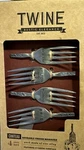 Nib Twine Rustic Elegance Silver Zinc Alloy Reusable Cheese MARKERS-4 Piece Set. Fixed Price $10.95.