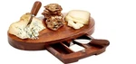 The Cellar, Cheese Set, 1-13"X8" Board, 3-5 In Knives. Fixed Price $79.00.