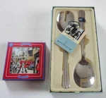 2 Box Newbridge Home Nova Piece Salad Server & 4 Leonardo London Coaster. Fixed Price $37.99.