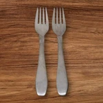 Cohr COH5 Salad Forks Set Of 2 Stainless Denmark Satin Silverware Flatware. Fixed Price $20.26.
