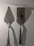 Fb Rogers (2) Silverplate (vintage Kings) Ornate Dessert Cake Servers Italy. Fixed Price $8.00.