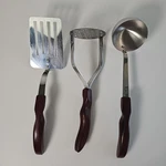 Vtg Cutco Wood Handle - No. 15 Ladle / 14 Masher 16 Spat. Fixed Price $39.76.