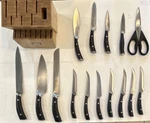 Emeril Lagasse 15-PIECE Stainless Steel Knife Block Set. Fixed Price $15.00.