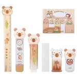 Mozxirz Pcs Cute Stationery Set 1 Count (pack Of 7), CAPYBARA-3. Fixed Price $13.15.
