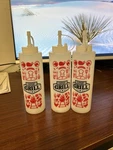 Expert Grill Plastic Condiment Bottle With Top Set Of 3. Fixed Price $10.00.