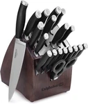 Brand New Calphalon Contemporary Self-sharpening 20-PIECE Knife Block Set, Black. Fixed Price $399.87.