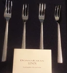 Donna Karan Lenox Connected Dessert Forks Set Of 4 New In Box. Fixed Price $19.99.
