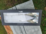 Oleg Cassini Salad Cyrstal Server Set New Box. Fixed Price $29.95.