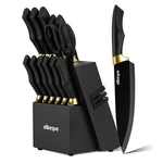 Elitequo Knife Set With Block,dishwasher Safe Kitchen Built-in. Fixed Price $98.84.