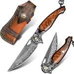 Handmade Women's Edc Pocket Damascus Steel Folding Knife&. Fixed Price $112.29.