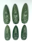 Cicada Knife Rests Green Ceramic Set Of 6 Good Luck Symbol France. Fixed Price $44.00.