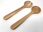 Hotel Collection Wood Servers, Serving Salad Utensils Set, 13 Inches. Fixed Price $19.99.