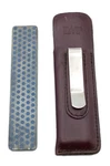 Dmt Diamond Sharpening Hone Knife Sharpener Stone With Leather Case And Clip. Fixed Price $14.75.