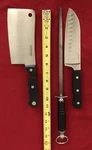 F. Dick Vintage Steel -wiltshire Santoku Knive Farberware Cleaver (3) Items. Fixed Price $149.99.