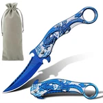 Pocket Knife, Cool Embossed 3D Dragon Folding Great Gift Edc Knives. Fixed Price $19.83.