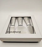 Crate & Barrel Set Of Three Cheese Knives Stainless Steel New Box Kitchen. Fixed Price $11.20.