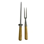 Vintage Ralph Lauren Knife Sharpener 15" & Serving Fork 13" Set. Fixed Price $79.95.