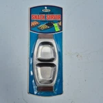 1970 Nevco Stainless Steel Wood Handles Snack Server Original Package. Fixed Price $19.44.