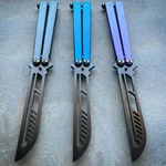 High Quality Practice Balisong Metal Butterfly Trainer Knife Blade Tool Dull. Fixed Price $10.95.