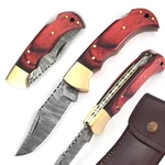NESMO-506 Damascus Steel Pocket Knife For Men Handmade Folding Hunting Kniv.... Fixed Price $48.55.
