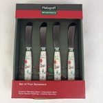 Pfaltzgraff Winterberry Nib Christmas Holiday Set Of 4 Spreaders. Fixed Price $18.99.