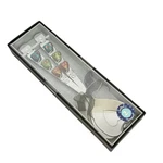 Wild Eye Designs Heart Beaded Salad Serving Set Beads Nib Artisan Cutlery. Fixed Price $22.49.