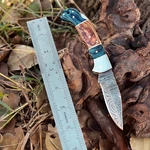 Best Damascus Knives Pocket Knife Deer Hunting Lock-back Skinning Survival. Fixed Price $25.49.