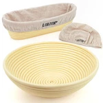 Lorzon Banneton Bread Proofing Baskets Set 2: 11 Round & 12 Oval Sourdough. Fixed Price $56.01.