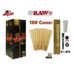 Raw Black Pre Rolled Cone 1/4 Size (100PK)+GLASS Holder Tip+philly Tube. Fixed Price $21.99.