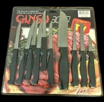 Ginsu 3000 Deluxe 10-PIECE Stainless Steel Serrated Kitchen Knife Set Vtg Nos. Fixed Price $39.62.