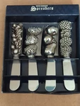 Boston Warehouse Dellarobbia Spreaders Fruit Theme Stainless Steel Set Of 4. Fixed Price $9.65.