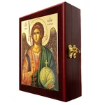St Saint Michael Archangel Icon Box Wall Or Table Greek Byzantine Gilded. Fixed Price $68.88.