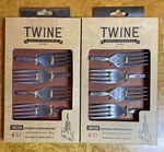 2 Set Of 4 Twine Rustic Elegance Silver Zinc Alloy Reusable Cheese Markers New. Fixed Price $12.99.