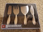 Swissmar 4 Piece Petite Cheese Knife Set Stainless Steel. Fixed Price $21.00.