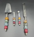 Pier 1 Imports Dessert Server..cake Knife & Spatula With Cheese Knives. Fixed Price $24.00.
