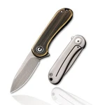 New Civivi Mini Elementum Framelock Brass Folding Poket Knife C18062Q-1. Fixed Price $48.87.
