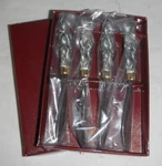 Arthur Court Apple Knife Cheese Spreader Butter Knives Set Of Item #04-0366. Fixed Price $34.99.