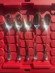 Lot Of 5 Godinger Silver Art Co Plated Serving Set 13 Spoons Salad Fork. Fixed Price $49.99.