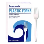 Boardwalk Mediumweight Polystyrene Cutlery, Fork, Plastic, White, 100/BOX, 10/CT. Fixed Price $60.69.