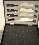 Emeril's 4-PIECE Knife Set Stainless Steel Black Composite Handles Chef Utility. Fixed Price $13.50.