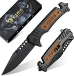 Nedfoss NF17 Pocket Folding Knife With Glass Breaker And Seatbelt Cutter Nib. Fixed Price $25.99.