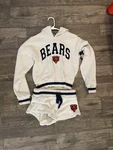 Chicago Bears Women's Long Sleeve Hoodie Top & Shorts Set Nwt Small. Fixed Price $64.99.