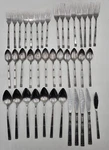 Oxford Hall Stainless Japan Knives, Forks, Spoons, Utensils 40 Pcs. Fixed Price $54.99.