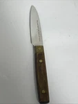 Alfred Zanger Utility Knife Stainless Portugal Wood Brass Handle Vintage. Fixed Price $12.99.