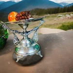 Art Nouveau Antique Silver Plate Table Centerpiece . Height 7. Fixed Price $249.00.