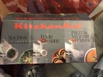 Kitchenaid Mixer Pac 5 Attachments Strainer/pasta /stuff/shredder /grinder Delux. Fixed Price $74.99.
