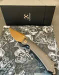 Kansept Knives Fenrir Framelock Titanium Folding Rose Gold S35VN Knife 1034C3. Fixed Price $161.41.