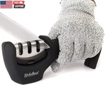 4-IN-1 Kitchen Knife Accessories: 3-STAGE Sharpener Helps Repair, Restore,. Fixed Price $23.23.