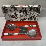 New In Box Portmeirion 2 Piece Salad Servers The Holly And Ivy. Fixed Price $21.00.